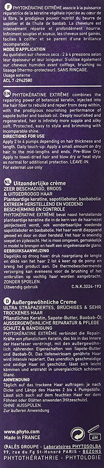 High Impact PHYTO Phytokeratine Extreme Botanical Exceptional Cream, 1 Fl Oz Ideal Product