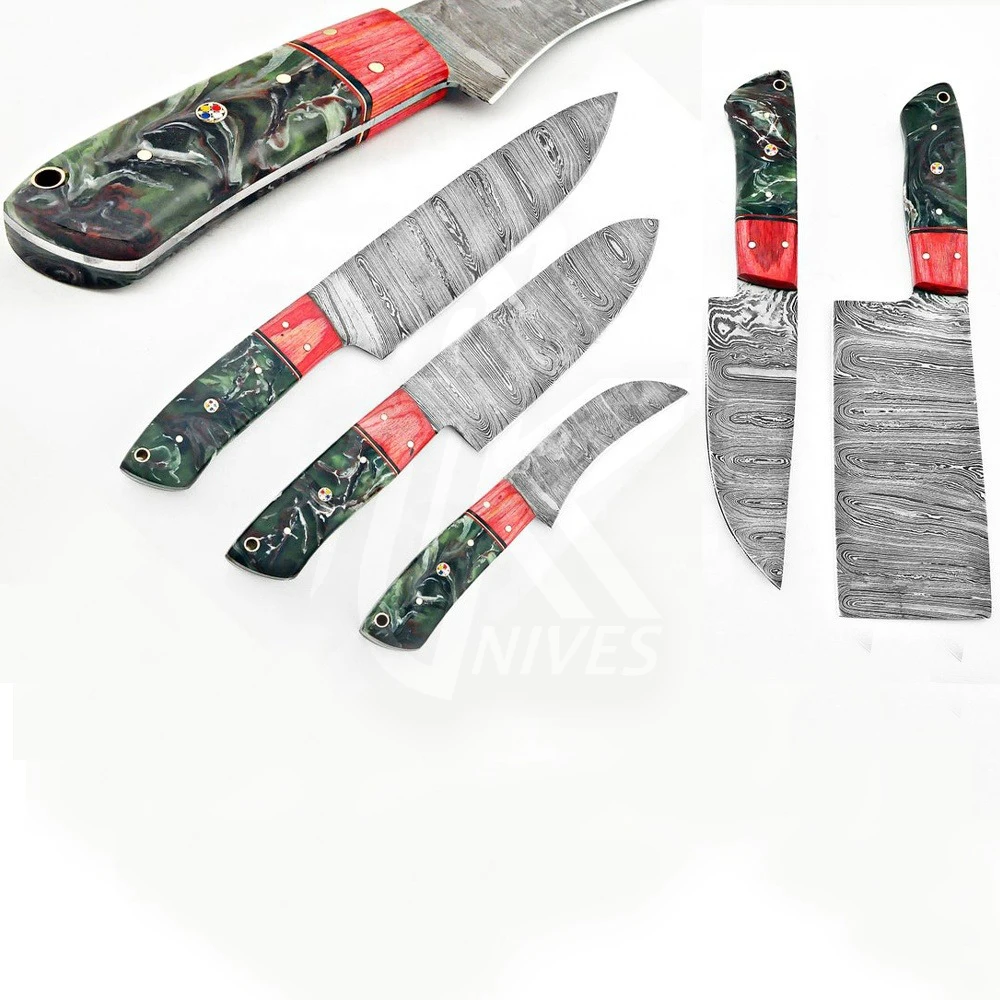 100%Top High Quality Damascus Chef Knife Sets | Wholesale Cheap Price Hot Sale Chef Knife Sets