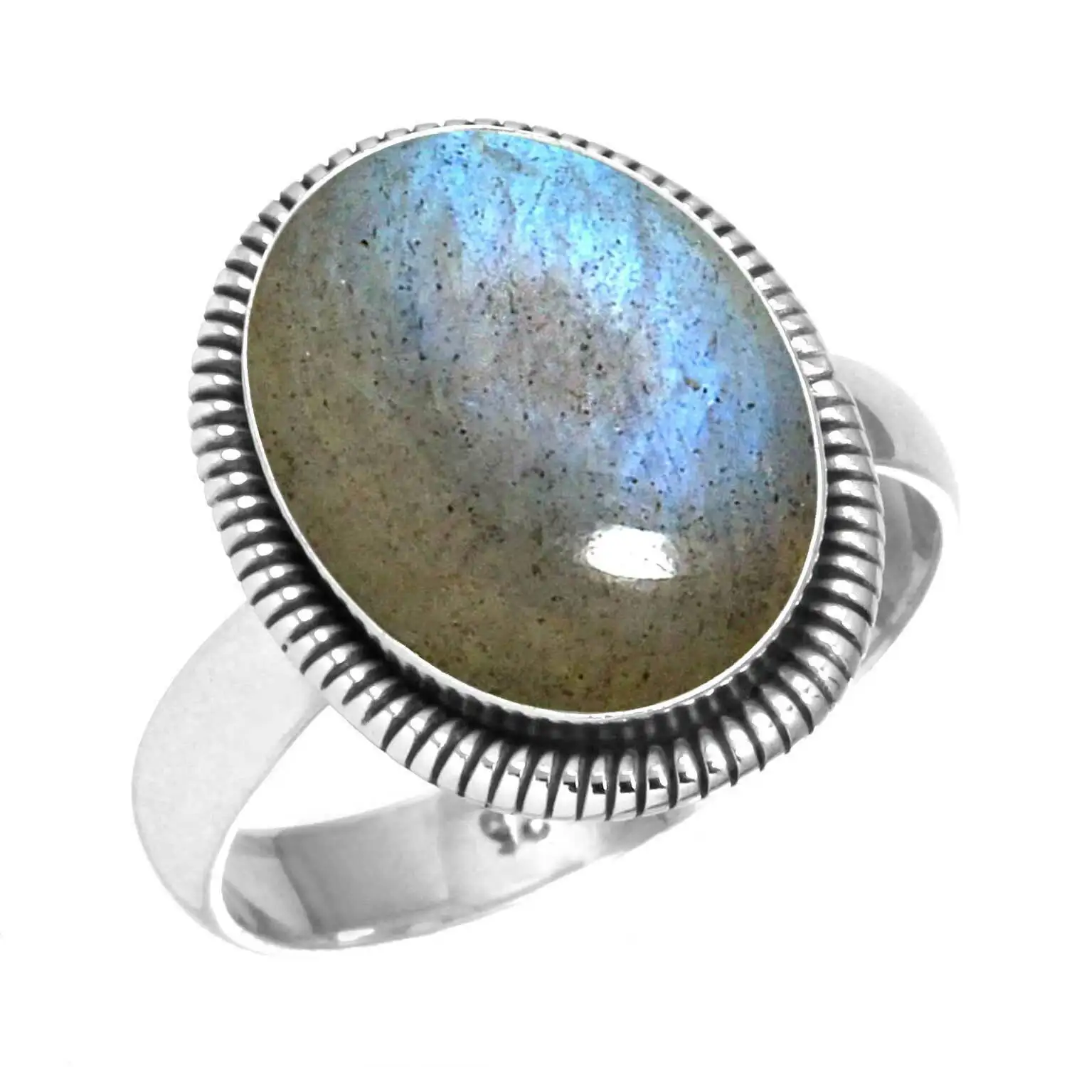 Labradorite Rings Natural Chunky Wide Crystal Rings Jewelry Women For Women Wholesale Jewelry Assorted Us Size 5-11
