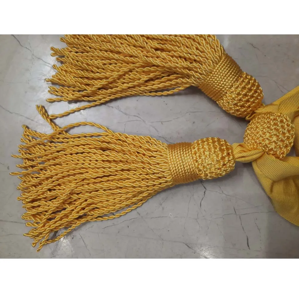 Желтый шелковый пояс с чайной вышивкой тактические пояса для униформы королевская АРКА крупные официальные фартуки Королевский спутник