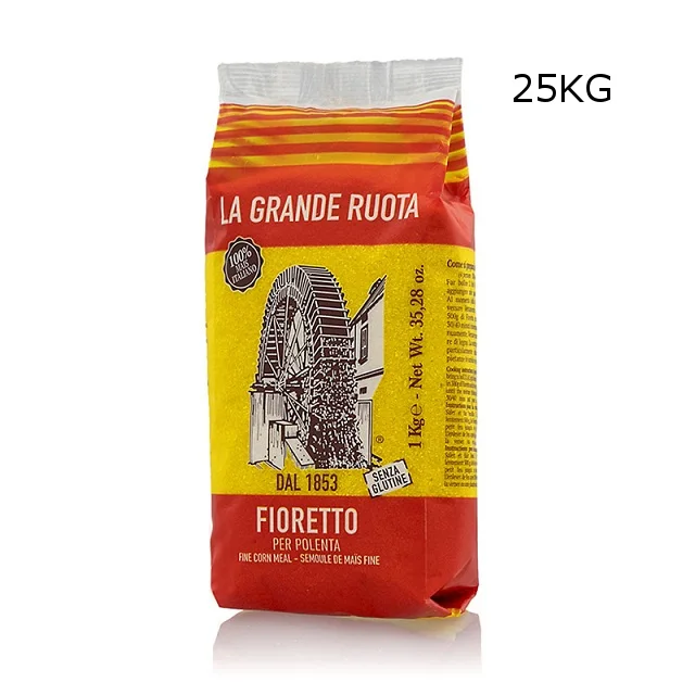 100% made in Italy Corn flour yellow for polenta Fioretto 25KG polenta ready in 45 minutes