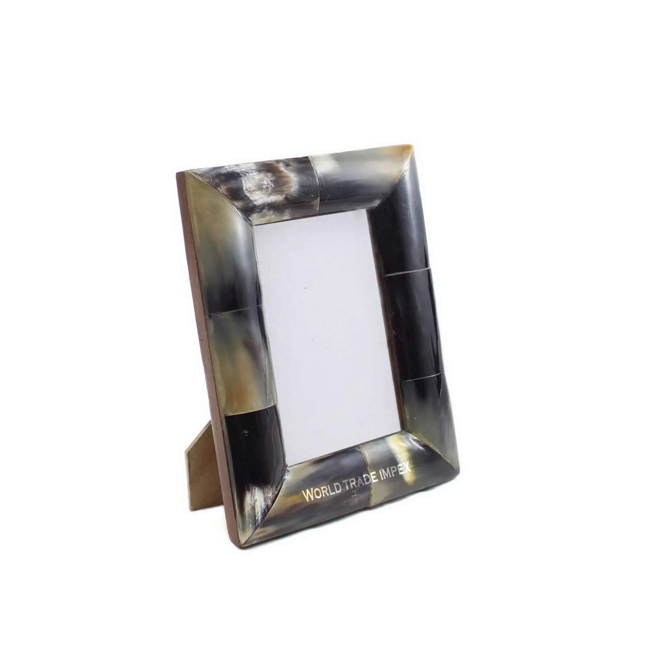 
Wholesale picture photo frame made of buffalo horn and MDF wood 