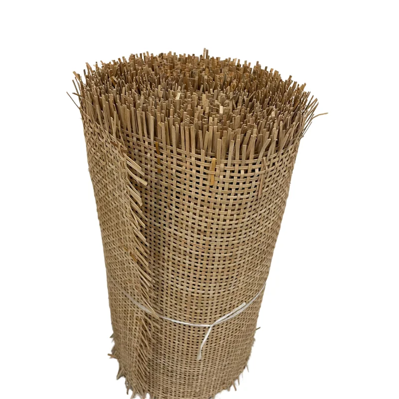 Wholesale Strong Rattan Fiber Natural Caro Rattan Cane Webbing Roll Natural Color From Vietnam