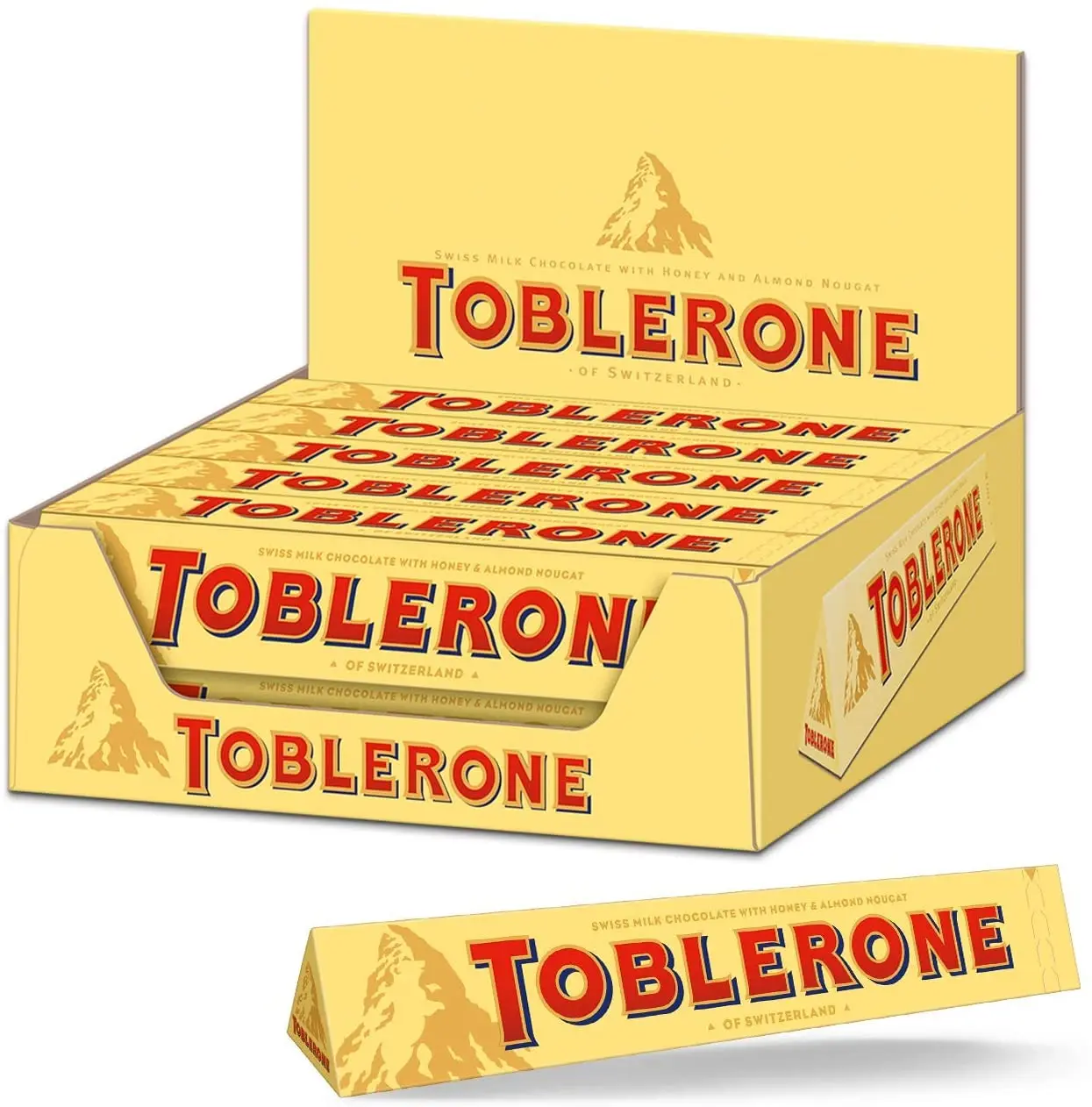 Toblerone Tiny Swiss Milk Chocolate With Honey & Almond Nougat 272g