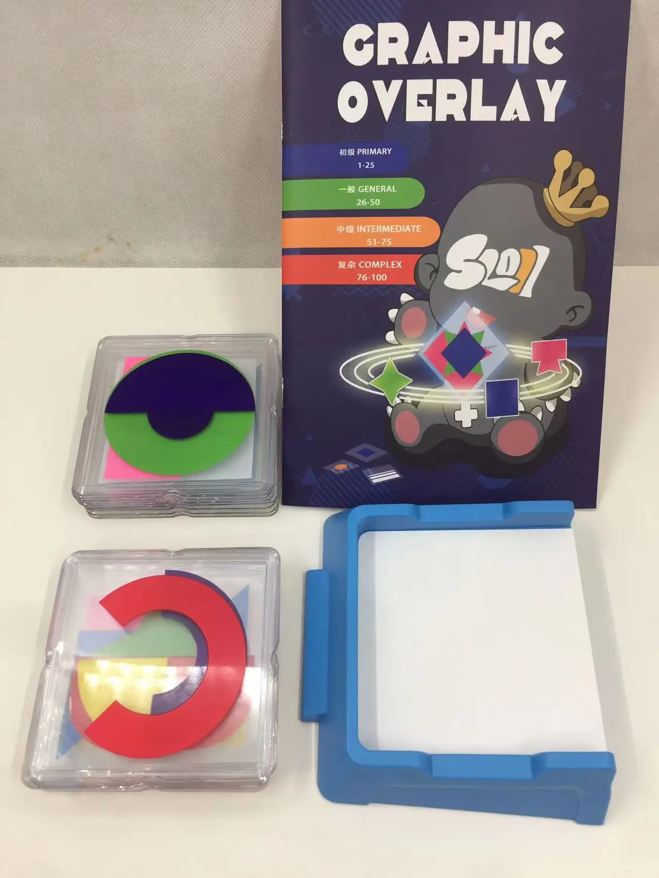 New arrival Educational Craphic overlay game for kids Intellectual development Art Mathematics ABS materials