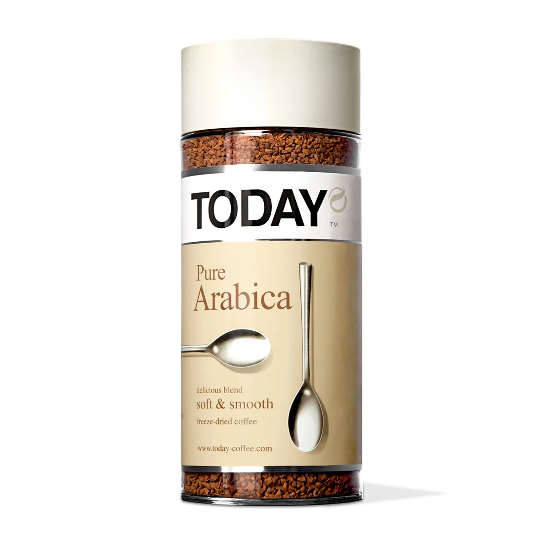 Freeze dried  instant arabica coffee glass jar 95 g