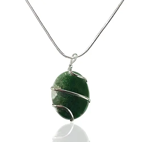Oval Wire Wrapping Pendant : High Quality Wire Wrapped Pendants Wholesale Moss Agate ORGONE Gemstone Feng Shui ORGONE EXPORT