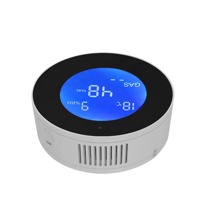 Alarms gas leakage damage avoid CH4 gas detector LCD screen concentration detection App control kitchen alarm