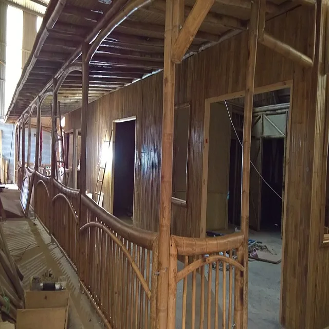 Бамбуковая палатка-бунгало из бамбука-бамбуковая хижина