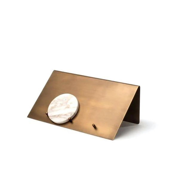 Antique Brass Metal Letter Holder Organizer Mail Rack