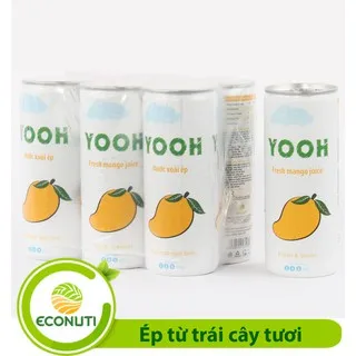 OEM manufacturer YOOH Brand Fresh Mango Juice can 240ml wholesale natural and pure fresh - squeezed