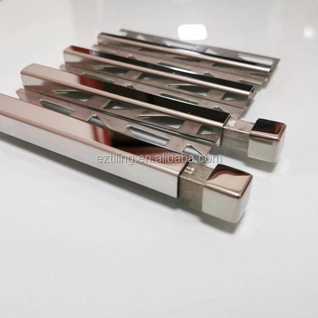 
Decorative line color Metal trim strip L Shape Stainless Steel Tile Trim for hotel 
