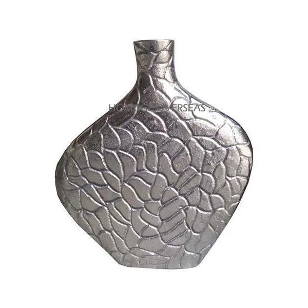  Металлическая литая декоративная алюминиевая ваза Современная Серебряная для цветов