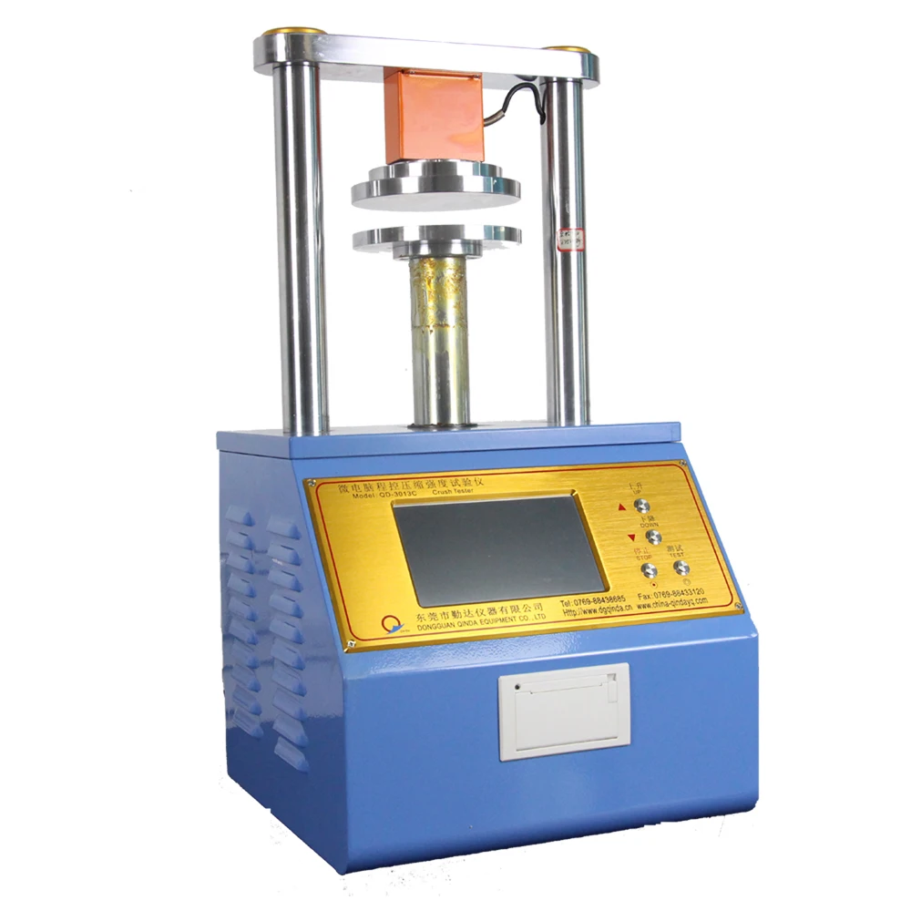 Ring Crush Strength Testing Machine Edge Crush Tester Pin Adhesion Tester Flat Crush Tester