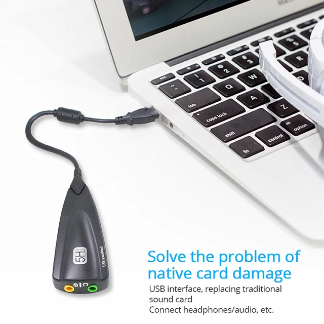  Внешняя звуковая карта USB 5H V2 7 1 аудиоадаптер к 3D CH виртуальному