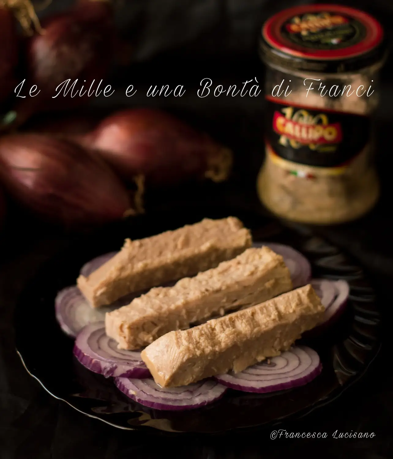 Yellowfin Tuna fillets in olive oil in glass pot Calippo 820 g - Made in Italy