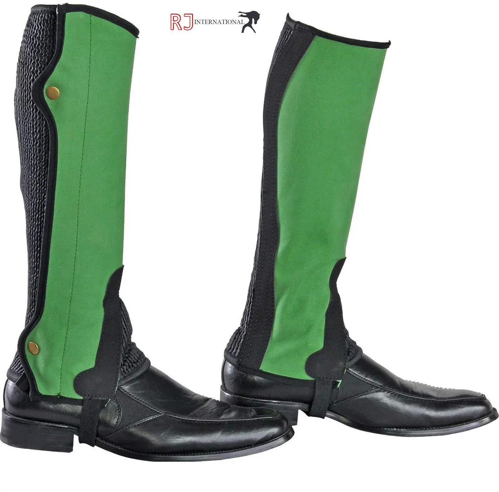 ADULTS HORSE RIDING AMARA SUEDE SHOWING JUMPING GAITERS HALF CHAPS SIZE XS S M L By Riaz Jamal Intel