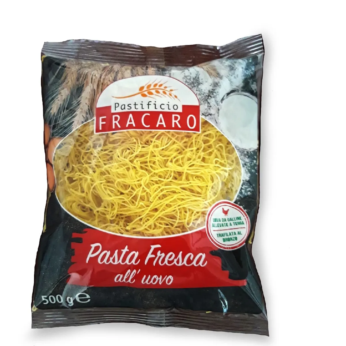 Italian Pasta Factory - 250g Pasta Spaghetti very Thin 100% Fresh Egg Pasta Durum Wheat Semolina - Simil Noodles