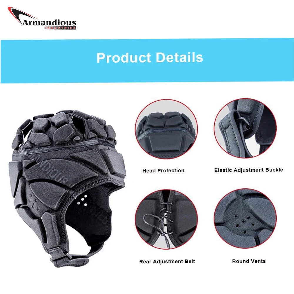 Rugby Helmet Head guard Headgear for Soccer Head Protector Soft Protective Helmet for Kid Youth head football helmet