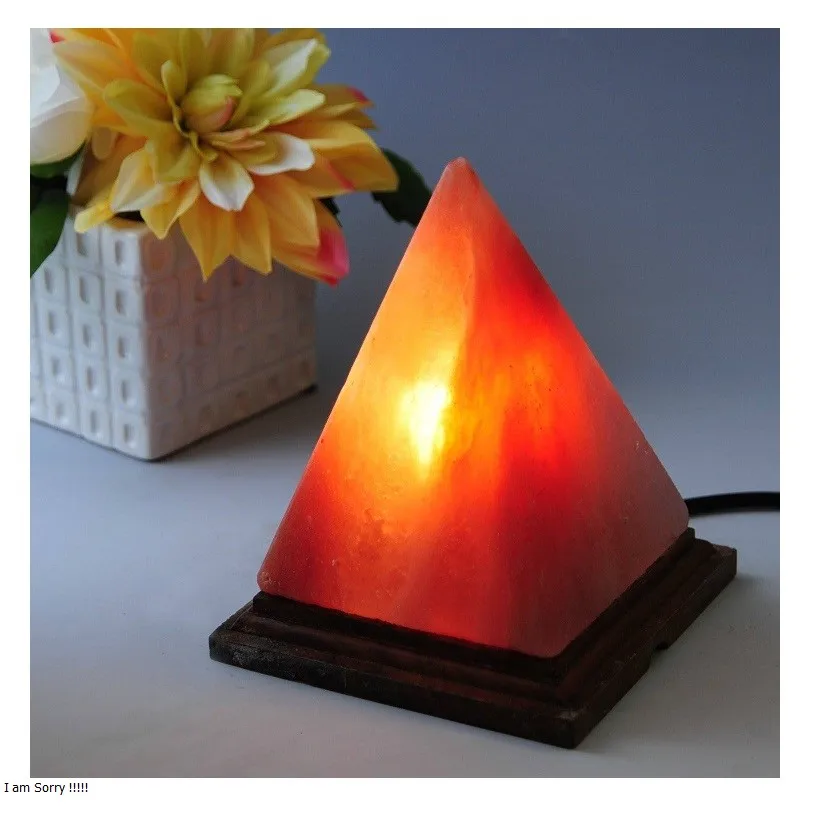 wholesale dimmer switch 15w bulb wooden base decoration pakistan natural crystal rock stone himalayan salt lamps