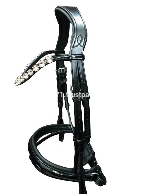 Leather Horse Bridle Genuine Leather Anatomical Comfort English Horse Bridle