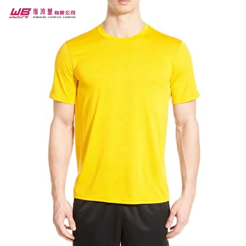 Professional	100% Polyester Wholesale fitness men gym t shirt fitness clothes absorbent custom gym clothing for Adult