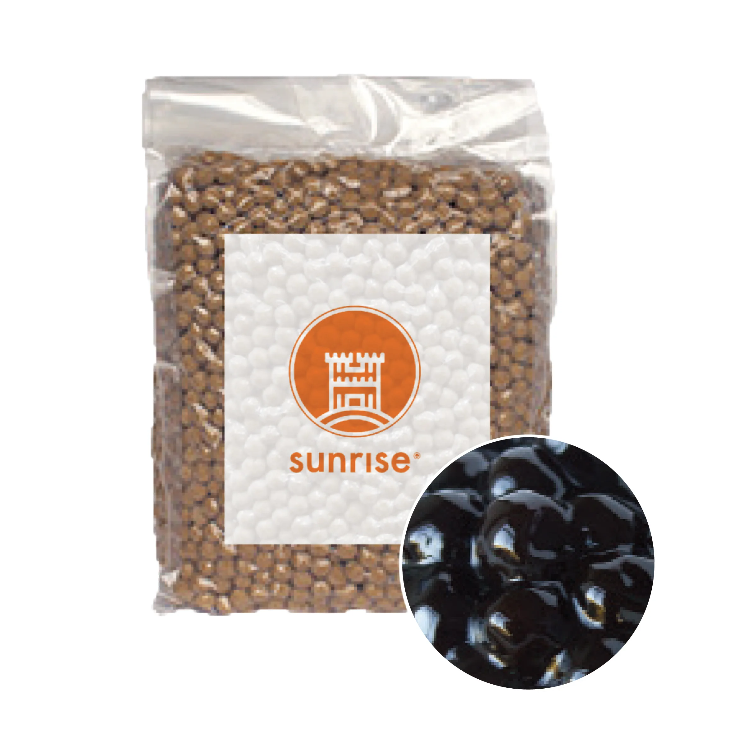 Black tapioca pearl Instant Boba brown sugar bubble tea