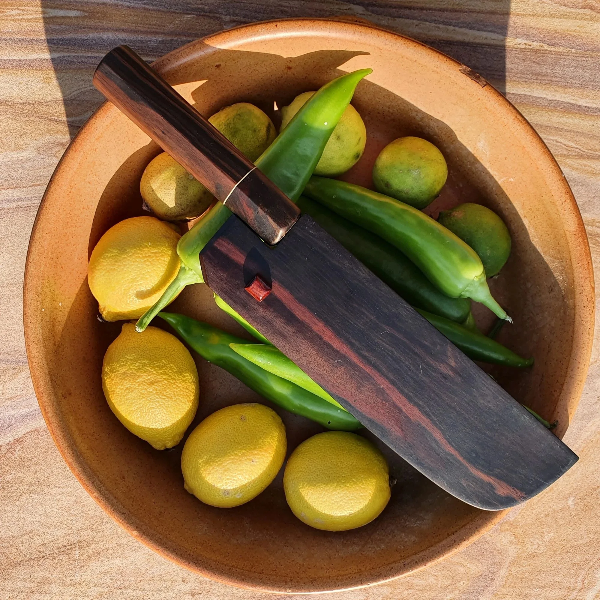 OEM Japanese Handmade Kitchen Knife With Wood Handles Carbon Steel Knives