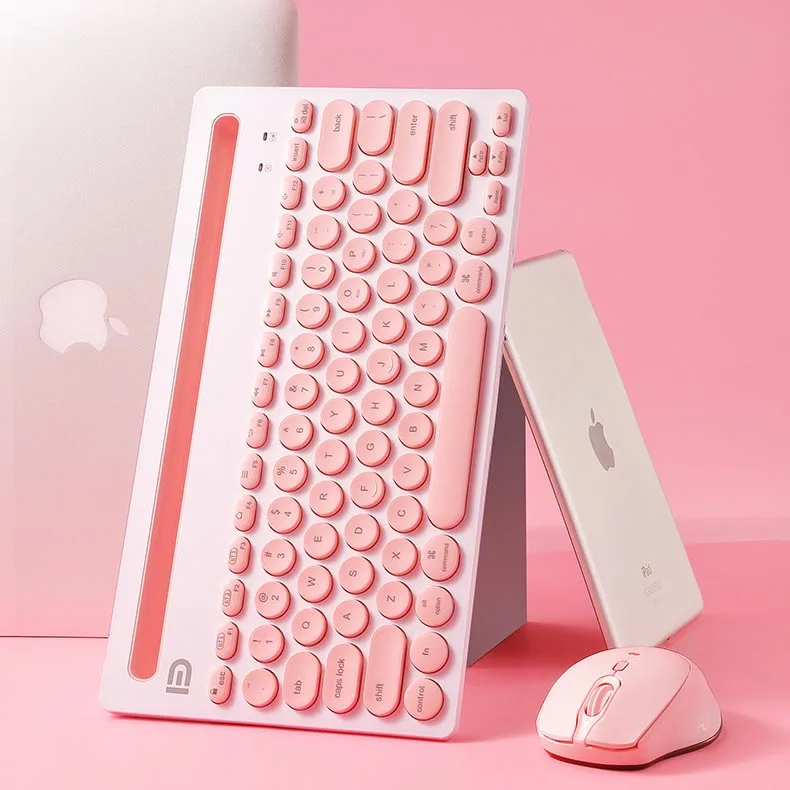 Розовый и черный 2 4G беспроводной многофункциональный ультратонкий для офисной