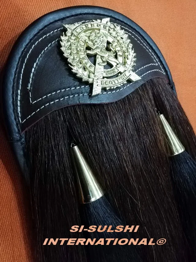 SI - WWII LONDON SCOTTISH LONG HORSE HAIR SPORRAN