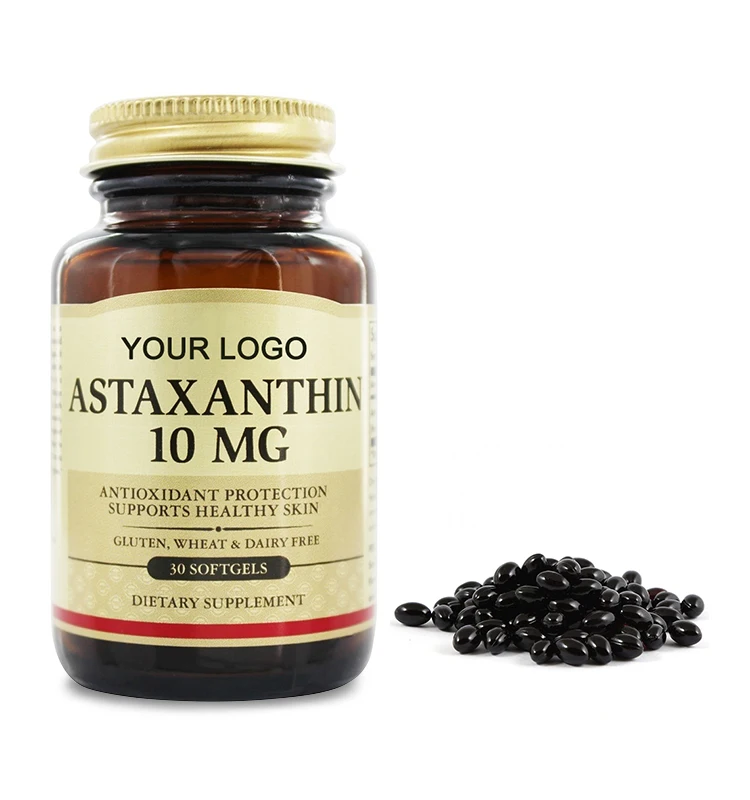 OEM private label astaxanthin extract softgel capsules to support healthy vision