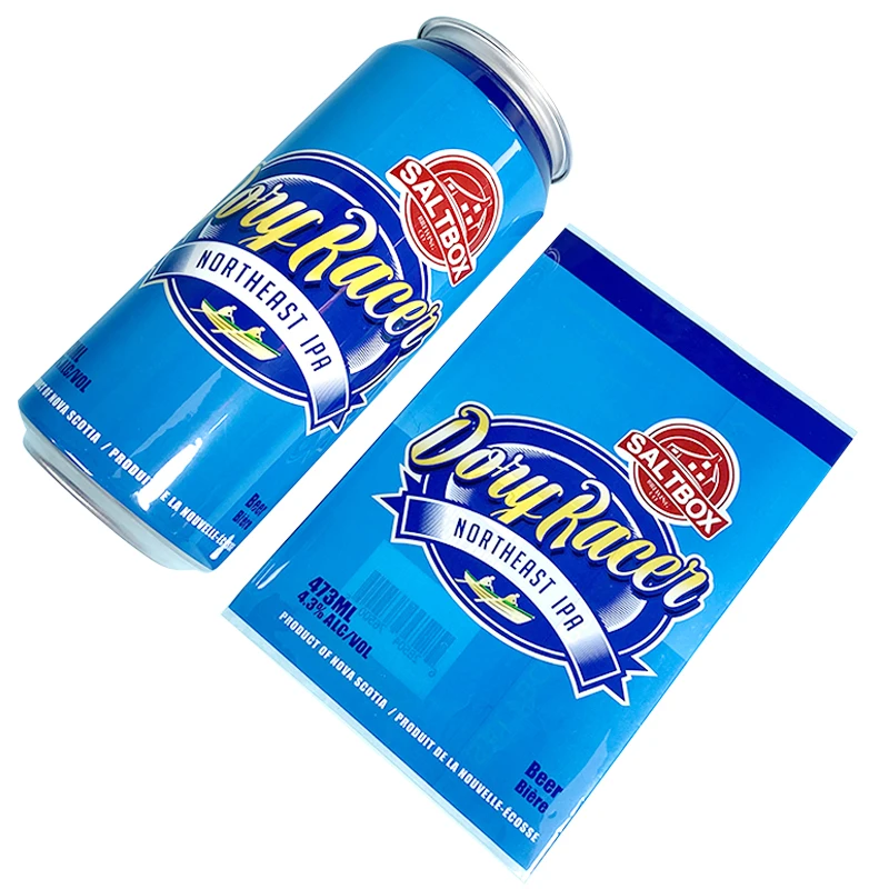 Printed pvc shrink sleeve Aluminum Soda Beverage Can Packing,Custom Beer Aluminum Cans Packaging Shrink Label