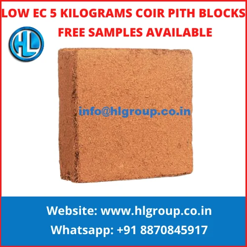 
Washed Low EC Coir Pith Coco Peat in India 