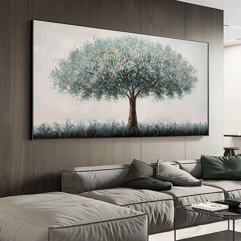 Still Life Paintings Acrylic Painting Hand Draw Art Picture Wall Decor for Living Room Bedroom 20X39inch/50X100cm