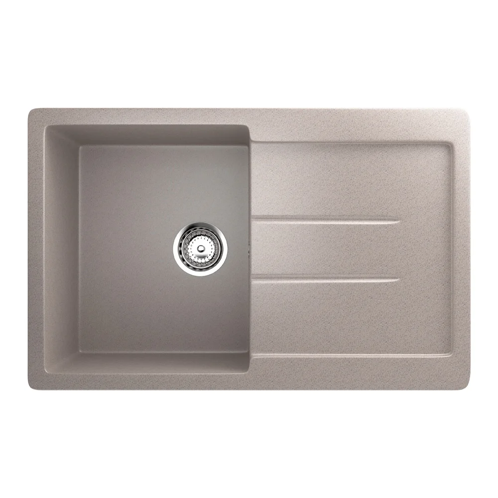 Durable kitchen sink single bowl ULGRAN U-507 reversible, composite rectangular color kitchen sink