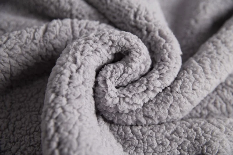  Лидер продаж серое мягкое двустороннее одеяло Sherpa для маленьких мальчиков и новорожденных