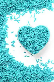 Blue Shape Jimmies/Vermicelli Candy For Cake Ice Cream Decoration