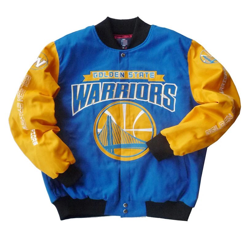 custom logo winter mens embroidered printed oversized baseball bomber basketball warm up sports jackets