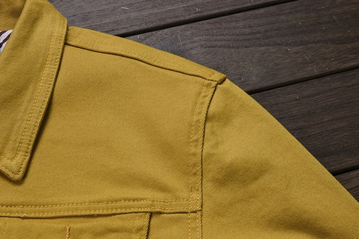 
Men Slim Streetwear Denim Jacket Hip Hop Bomber Jackets Spring Autumn Red white Black Yellow army green Jeans Denim Jacket 