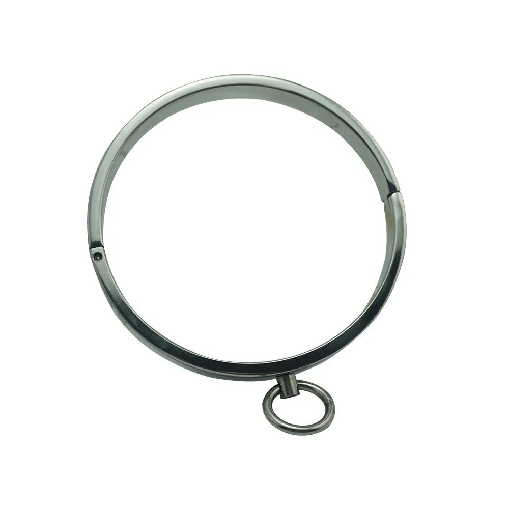 Round Bar Slave Collar Stainless Steel Neck Collar for Female Male BDSM Games Slave adult Toys