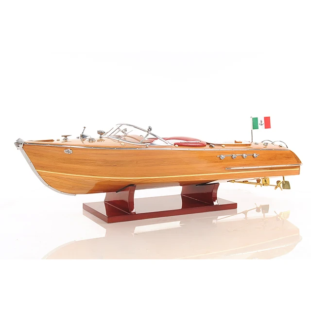 Wooden Tall Ship Model High Quality - Riva Aquarama Medium L60 cm -  Nautical Handcrafts Home And Office Decor