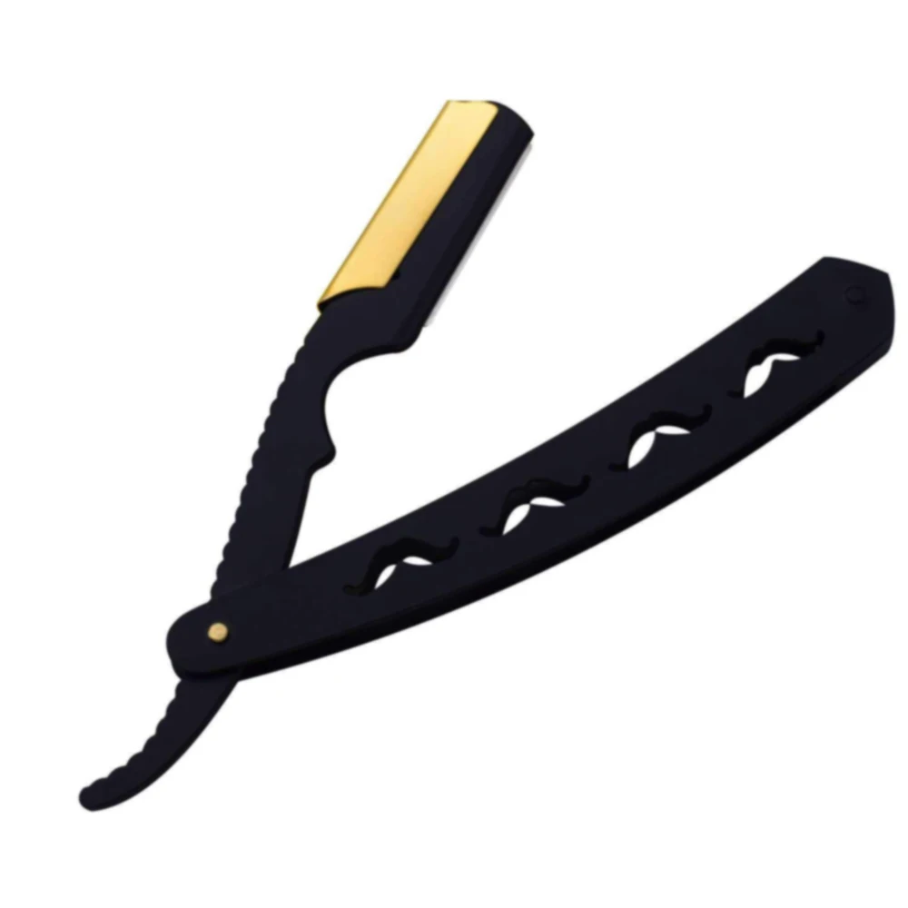 
Профессиональная Бритва для парикмахера с прямыми краями и лезвиями из нержавеющей стали, Мужская бритва для волос, античный инструмент для бритья 