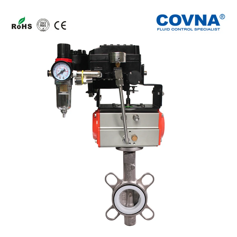 Wholesale Price 4 20mA Smart YTC Electro Pneumatic Positioner Clamp Single Acting Air Actuated Valve