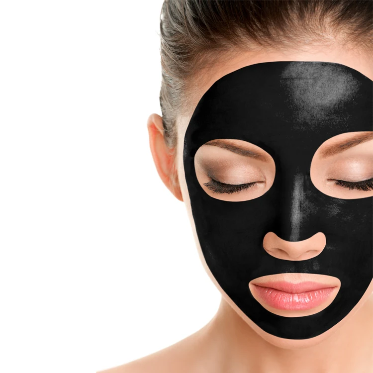 Brightening Lightening Bamboo Charcoal beauty black facial mask customized OEM Private label cosmetics Whitening face sheet mask