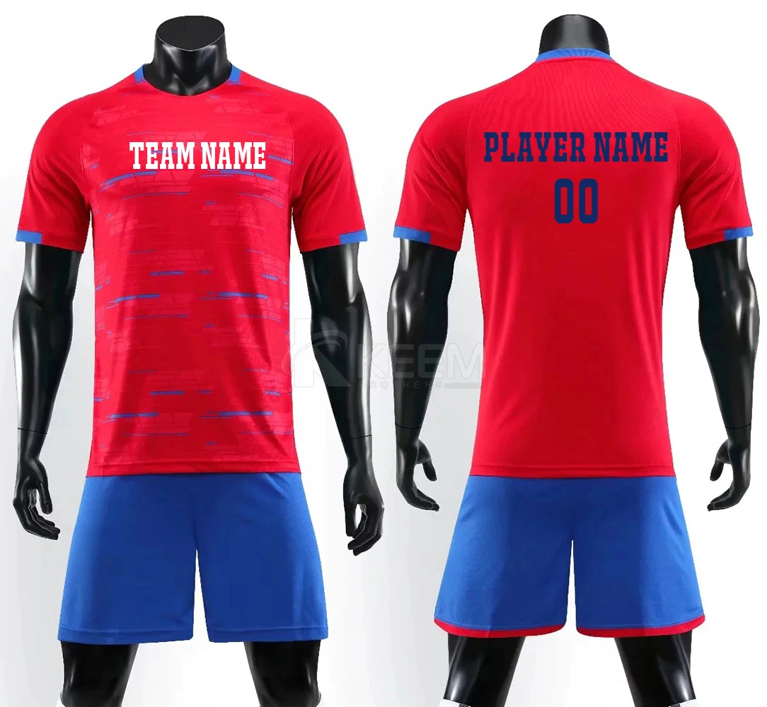 Summer T Shirt + Shorts Sports 2 Piece Set Soccer Jersey Tracksuit Short Sleeve Football Training Suit Football Jerseys for Men