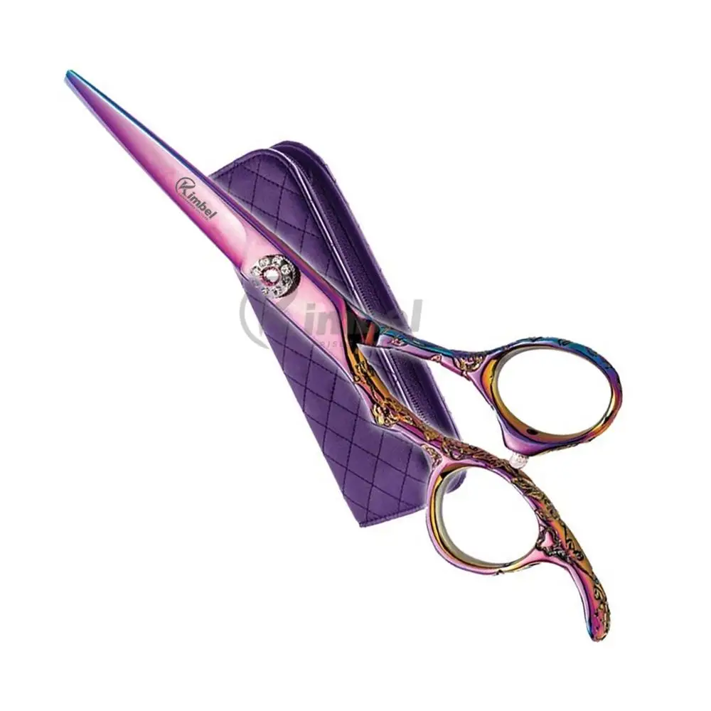 Высококачественные японские ножницы для волос из нержавеющей стали онлайн продажа с индивидуальным цветным дизайном использование салона стрижки в