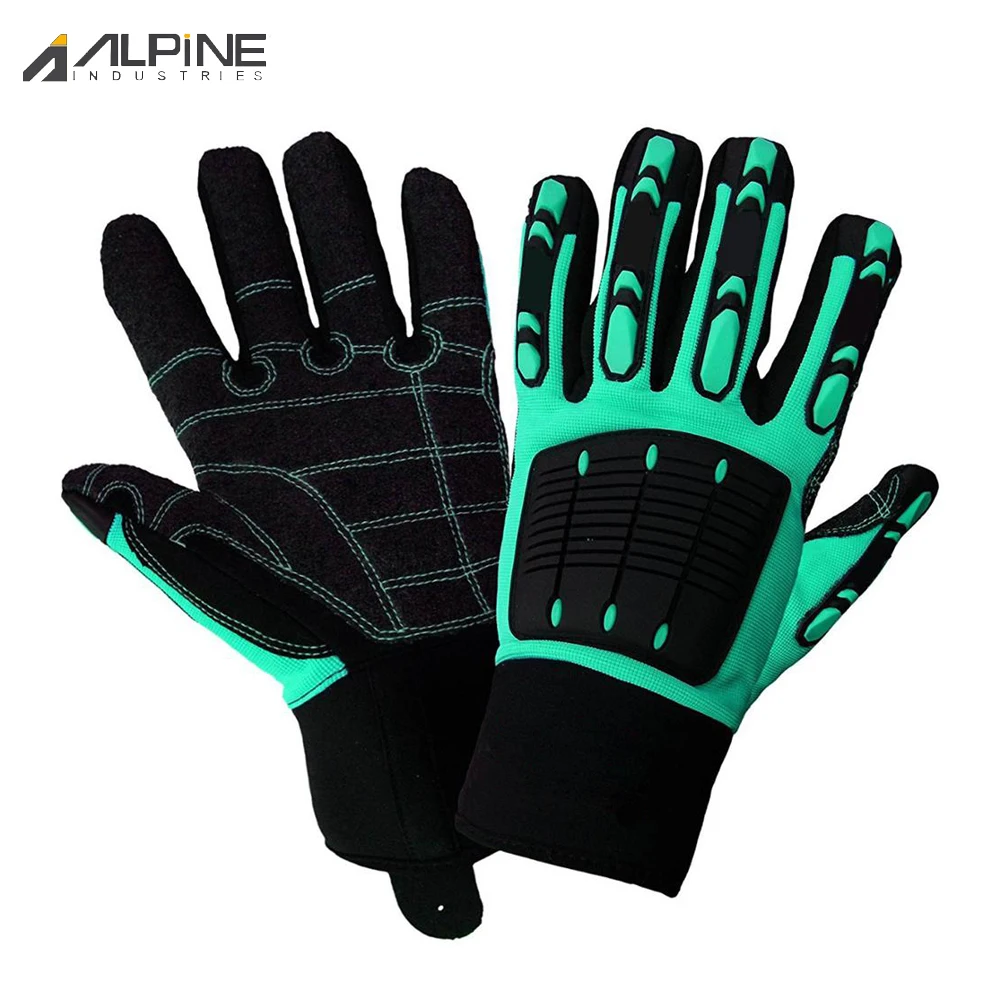 Impact-Resistant Industrial Leather Hand Skin Mechanic Work Welding Cut Resistant Gloves