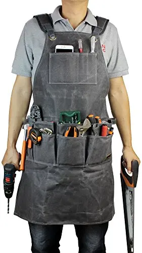 Top Quality Long Bib Aprons for Woodworks Carpenter Usage Adjustable Straps Neck House Working Cleaning Apron