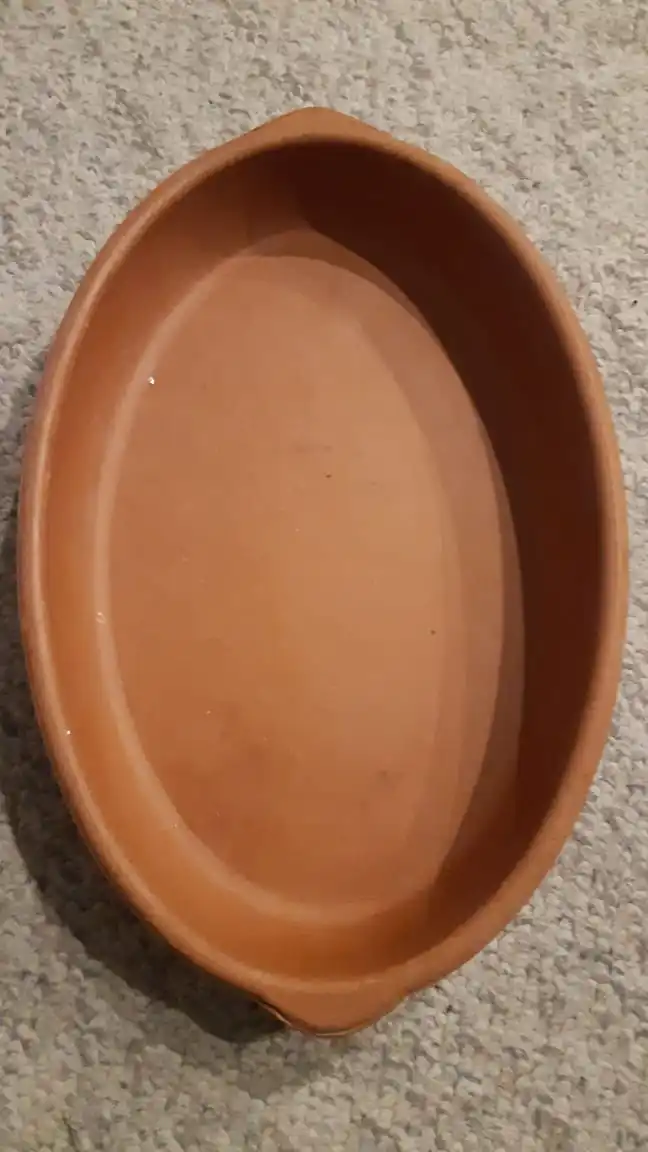 100% Натуральная глина Терракотовая горшок с изогнутыми краями Органическая