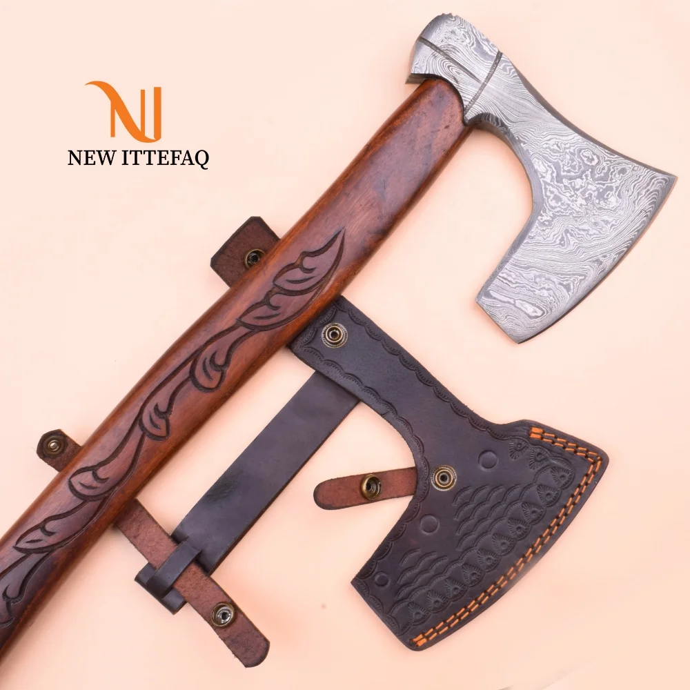 
Damascus Knife Custom Handmade | 17.5